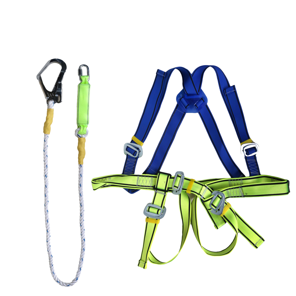 کمربند ایمنی (هارنس) تمام بدن پادکس با لنیارد شوکدار Padex